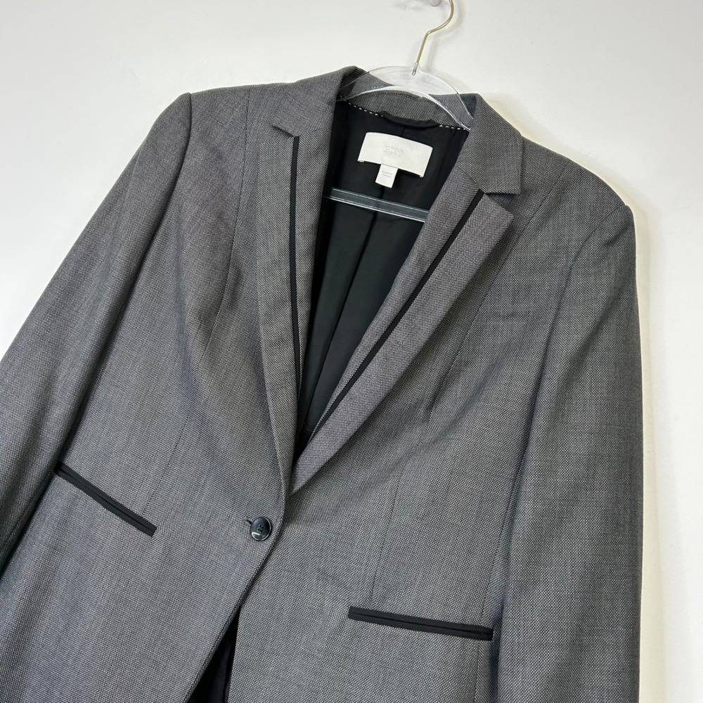 Hugo Boss Wool Blazer Jacket Women's 10 Gray Business Casual Professional Office - Picture 11 of 12
